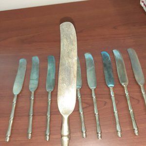 Brass Bamboo Knives Lot of 10